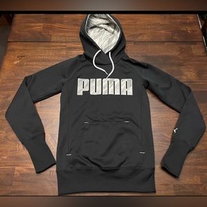 PUMA Warm Cell Black Hoodie w/ Kangaroo Pocket Men's size XS